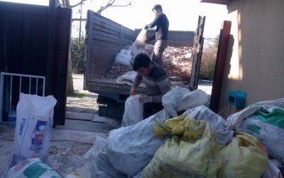 Çuvallı veya Çuvalsız Moloz Atma